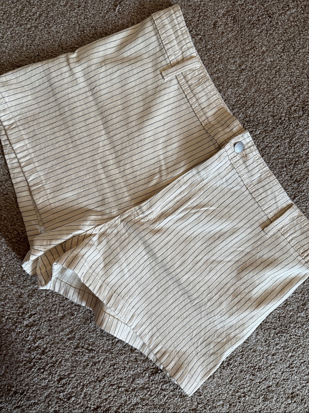 Sailor Shorts Ivory Pin Stripe